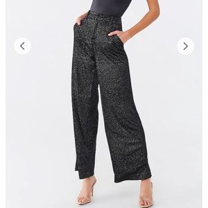 Velvet Metallic Pants